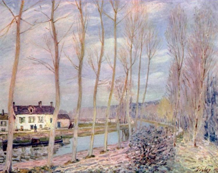 Alfred Sisley Loing Kanal oil painting picture